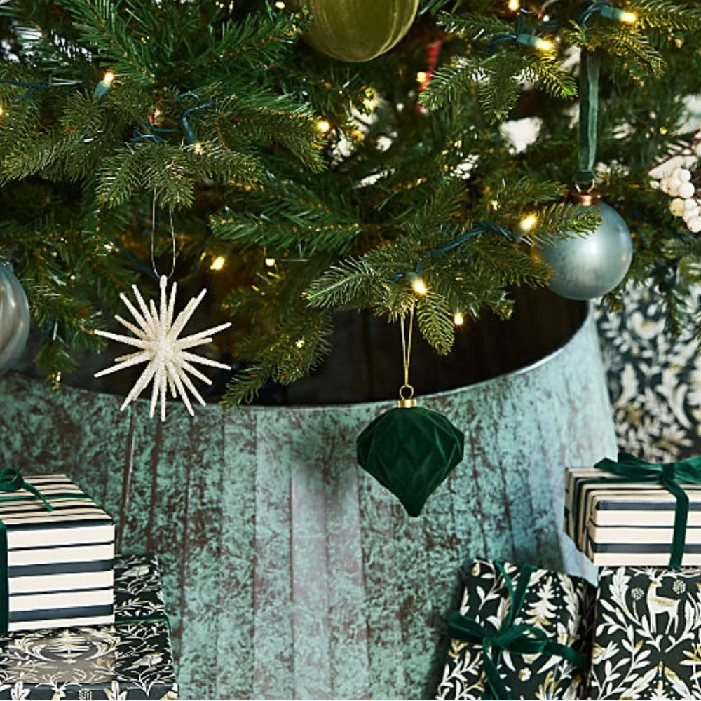 New! Crate&Barrel Nordic Forest Holiday Gift Wrap